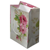 Kool Roos Elegantie Medium Cadeauzakje (Voorkant Gekanteld)