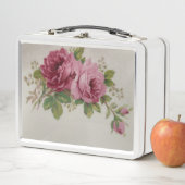 Kool Roos Elegantie Metalen Lunchbox (In situ)