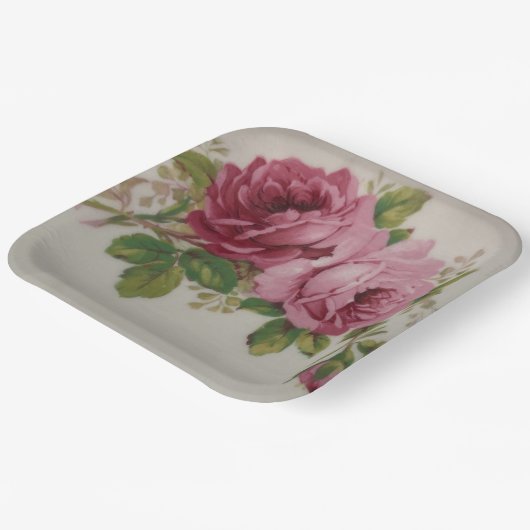 Kool Roos Elegantie Papier Bord (Gebogen)