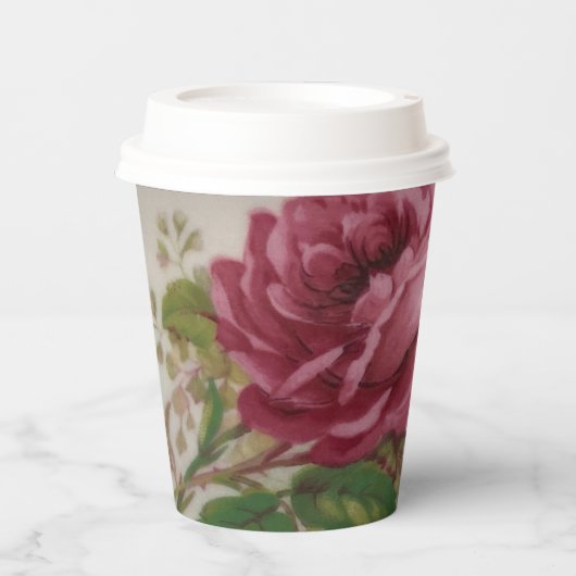  Kool Roos Elegantie Papieren beker (Voorkant)