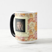 Kool Rose Patroon Universiteit Afgestudeerd Magische Mok (Voorkant links)