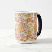 Kool Rose Patroon Universiteit Afgestudeerd Magische Mok (Voorkant rechts)