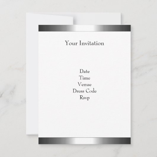 Kool Silver Stripes White, 30e verjaardag Kaart (Achterkant)