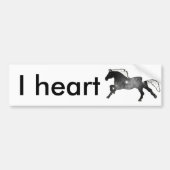 Kool Simple Horse Black en White Nebula Galaxy Bumpersticker (Voorkant)