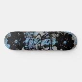 Kool skateboard met donkergrijze grafische kaart (Horizontaal)