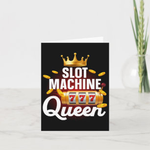 Kool Slot Machine Queen Art for Women Girls Casino Kaart