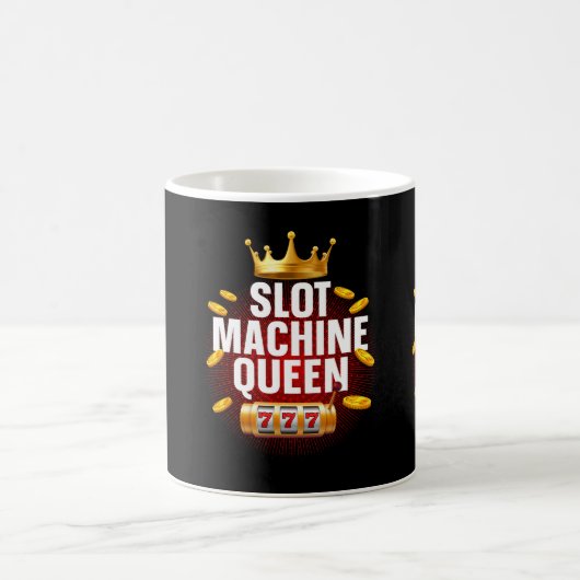 Kool Slot Machine Queen Art for Women Girls Casino Koffiemok (Center)