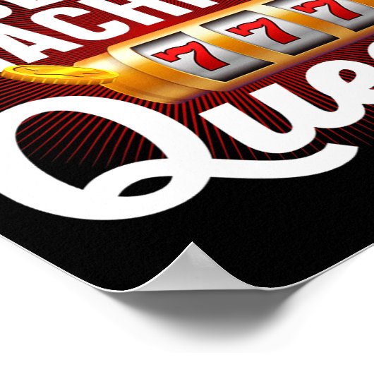 Kool Slot Machine Queen Art for Women Girls Casino Poster (Hoek)