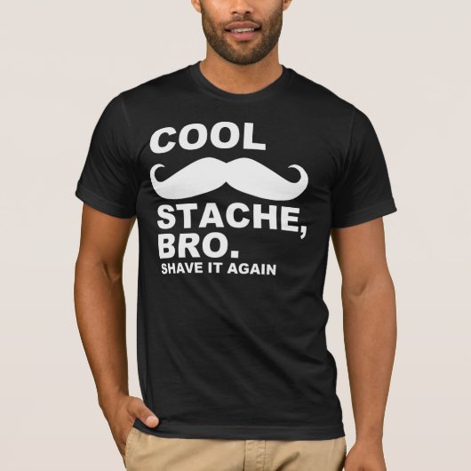 KOOL STACHE BRO, VERSCHUIVEN HET OPNIEUW T-SHIRT (Voorkant)