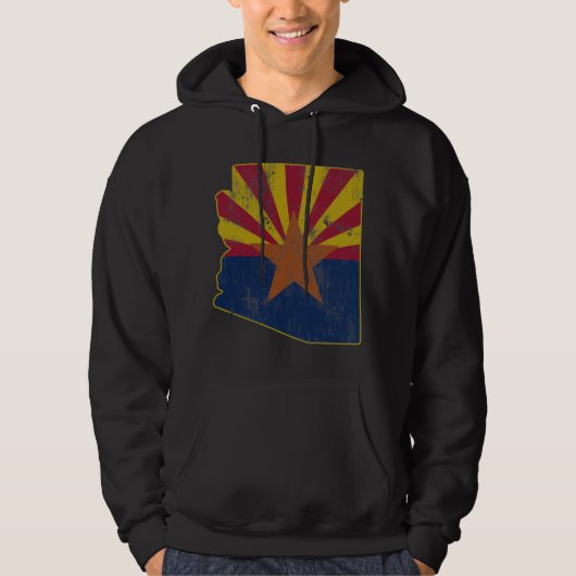 Kool  State of Arizona Flag Outline Hoodie (Voorkant)