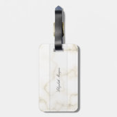 Kool Stone Marble Texture, monogram-persoonlijk Bagagelabel (Achterkant verticaal)