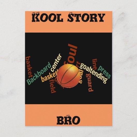 Kool Story Bro Basketball Sport Fanaticakaarten Briefkaart (Voorkant)