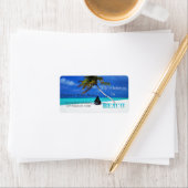 Kool strand, zand, handpalm bruiloft etiket (Insitu)