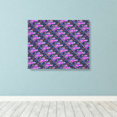 Kool stromende golven kunst canvas afdruk (Insitu (Houten vloer))
