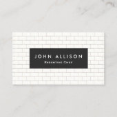 Kool Subway Tile Personal Chef and Catering Visitekaartje (Voorkant)