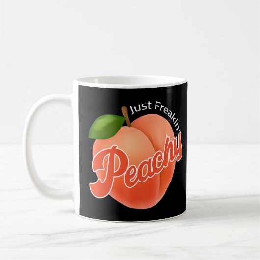 Kool Summer Fruit Retro Just Peachy and Keep it Pe Koffiemok (Links)