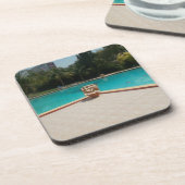 Kool Summertime Pool Side Ik hou van Mijn familie Bier Onderzetter (Linkerzijde)