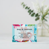 Kool Surfer Dog Surfboard Summer Beach Party Fun Visitekaartje (Staand voorkant)