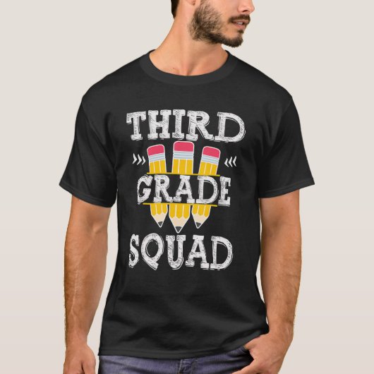 Kool team van het 3de-klas-team terug naar school t-shirt (Voorkant)