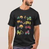Kool tractor Tekening Boerderij Lover Agriculture T-shirt (Voorkant)