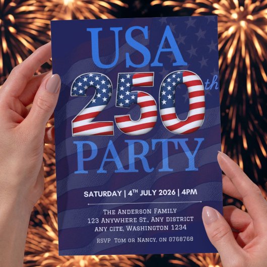 Kool USA 250ste Feest 4 juli 2026 Modern Kaart