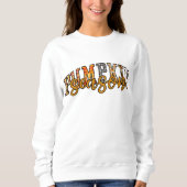 Kool Varsity Stijl Pompoenseizoen Herfstkleuren Trui (Voorkant)