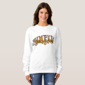 Kool Varsity Stijl Pompoenseizoen Herfstkleuren Trui (Voorkant volledig)