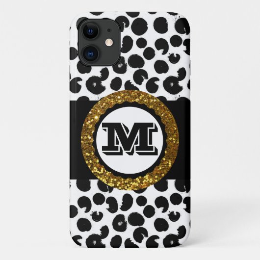 Kool & verfijnd wild leven goud zwart & wit Case-Mate iPhone case (Achterkant)