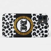Kool & verfijnd wild leven goud zwart & wit Case-Mate iPhone case (Achterkant (horizontaal))