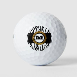 Kool & Verfijnd Wild Leven Goud Zwart & Wit Golfballen