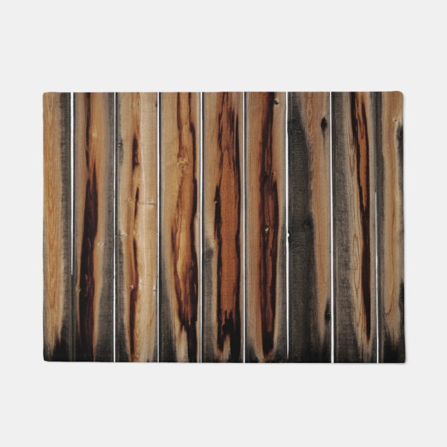 Kool voor houten omheining Uniek Deurmat (Voorkant)