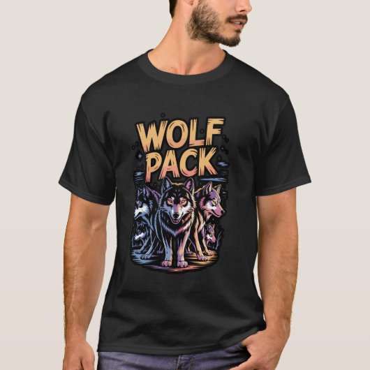 Kool Wolvenroedeluidende Poot T-shirt (Voorkant)