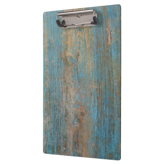 Kool Wood textuur van blauwe pellingverf Klembord (Links)