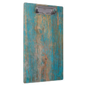 Kool Wood textuur van blauwe pellingverf Klembord (Rechts)