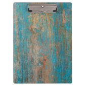 Kool Wood textuur van blauwe pellingverf Klembord (Voorkant)