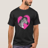 Kool Zebra Fuuny Hipster-Zebra Harde Pijn T-shirt (Voorkant)
