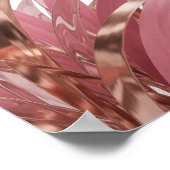 Kool Zilver ABSTRACT ART Design v2 Poster (Hoek)