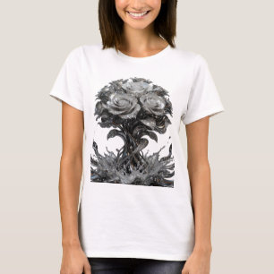 Kool Zilver ABSTRACTE KUNST Draagbare Kunst v2 T-shirt
