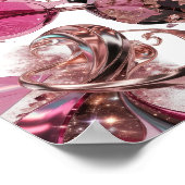 Kool Zilver ABSTRACTE KUNST Ontwerp v3 Poster (Hoek)