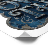 Kool Zilver GROEI Modern Design Poster (Hoek)