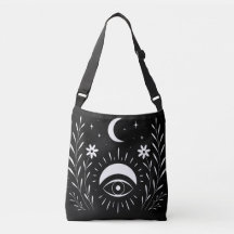Kool zwart-wit Boho oog