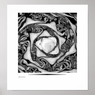 kool, zwart-wit poster