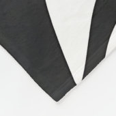 Kool zwart wit zebra streep wild dier patroon fleece deken (Hoek)