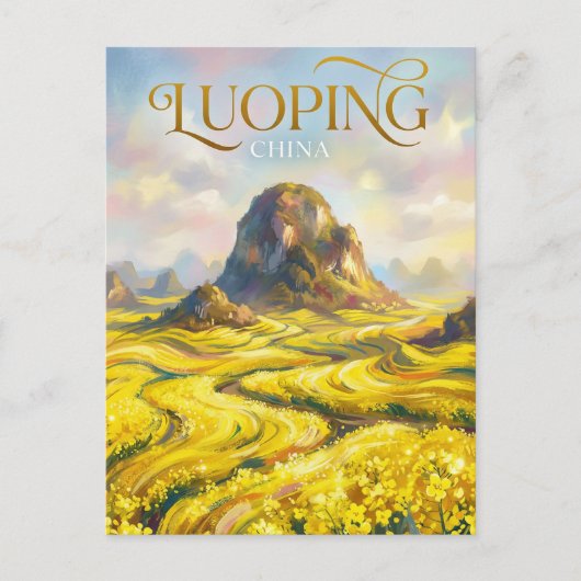 Koolaadvelden van Luoping China Briefkaart (Voorkant)