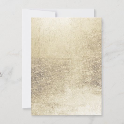 Koolachtig wit elegant goudkleurig lijst Sweet 16 Kaart (Achterkant)