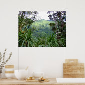 Koolau-gebergten boven Manoa Valley, O'ahu Poster (Keuken)