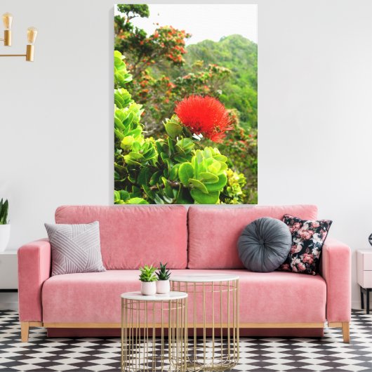 Koolau Mountains Canvas Afdruk (Insitu (Woonkamer))