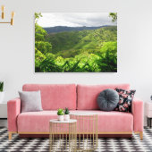 Koolau Mountains Canvas Afdruk (Insitu (Woonkamer))
