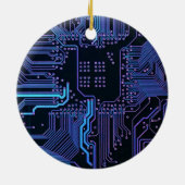 Koolautomatenkaart blauw keramisch ornament (Achterkant)