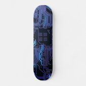 Koolautomatenkaart blauw skateboard (Voorkant)
